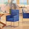 Manhattan Comfort Element Dining Armchair in Blue, PK2 2-DC029-BL - alternate 2